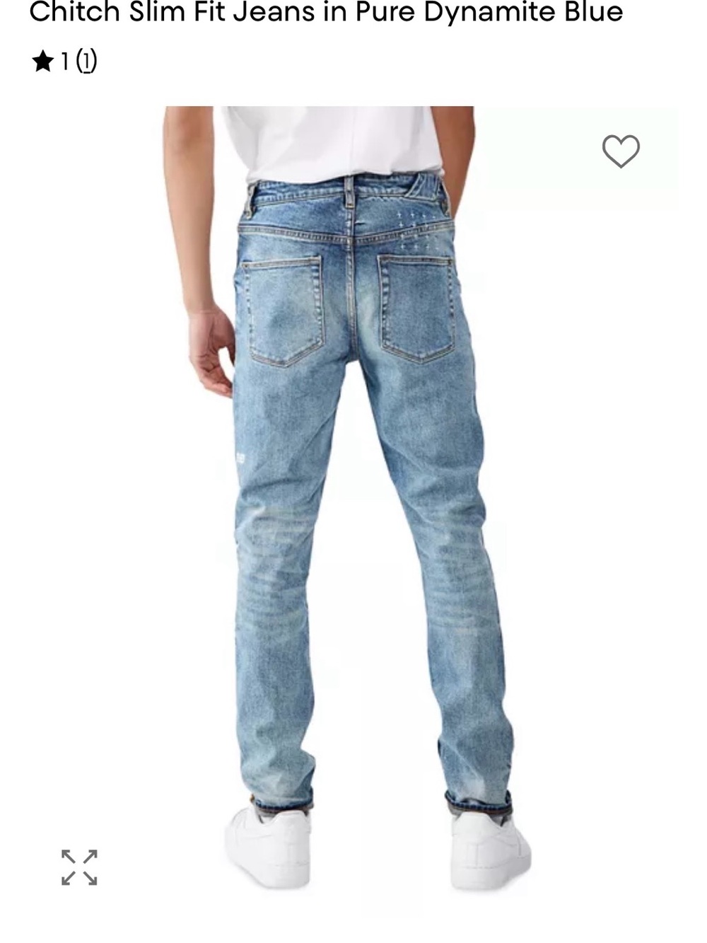 Ksubi Chitch Tapered Fit Jeans in Pure Dynamite Blue Grunge Hypebeast - Picture 8 of 8